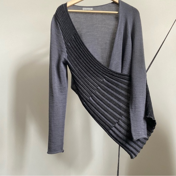 SARAH PACINI designer wrap cardigan - "One Size" (Best fits S/M) - Picture 2 of 3